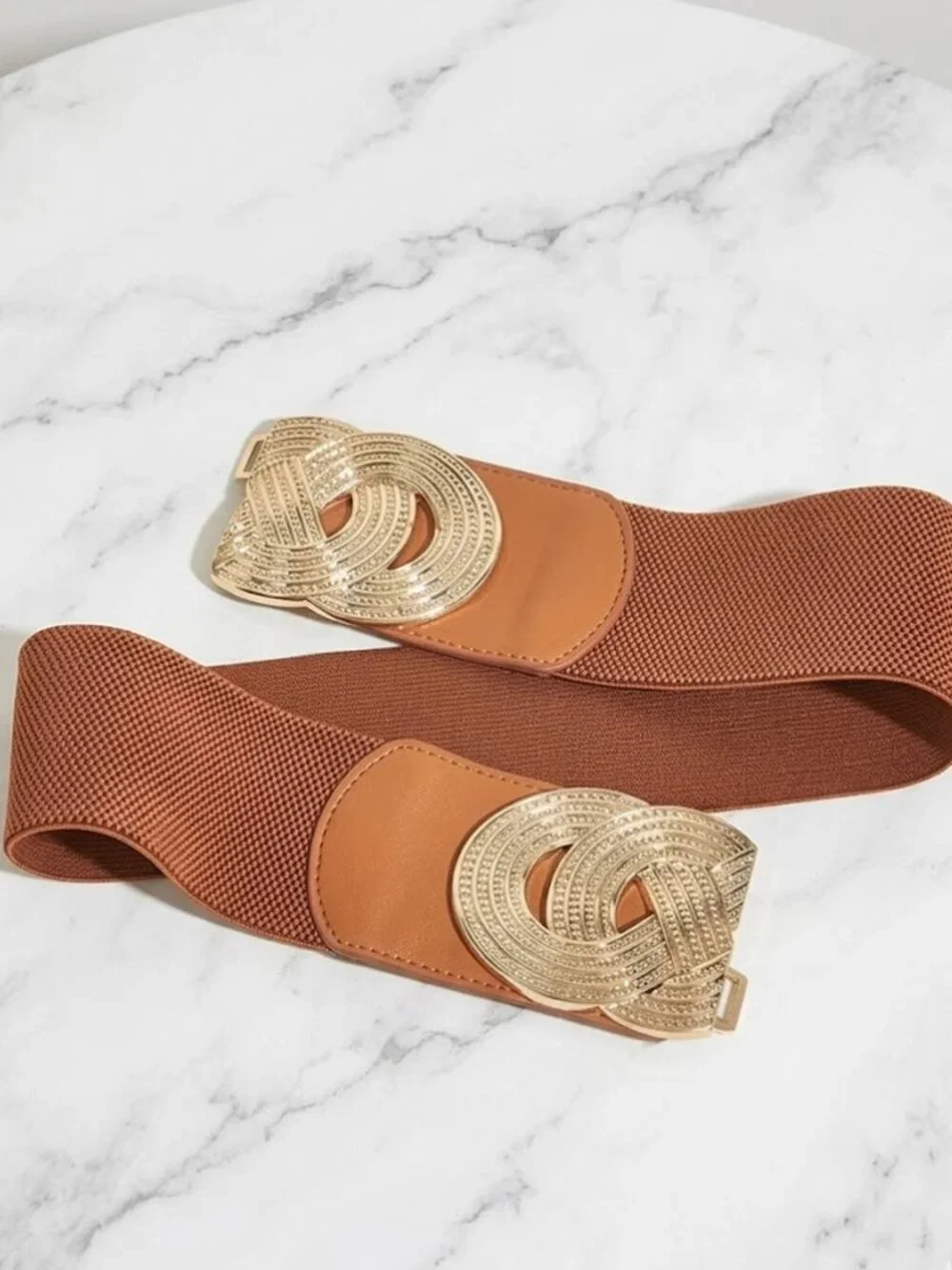 Ladies Brown Gorgeous Statement Belt (29.5 Inches)